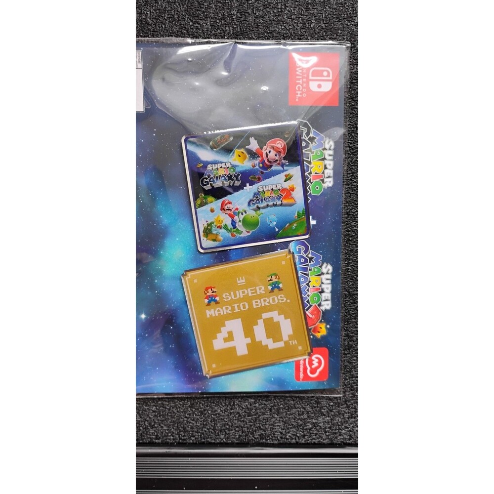 Super Mario Galaxy 1 & 2 + Mario Bros 40th Anniversary Nintendo Pin Set [FL]